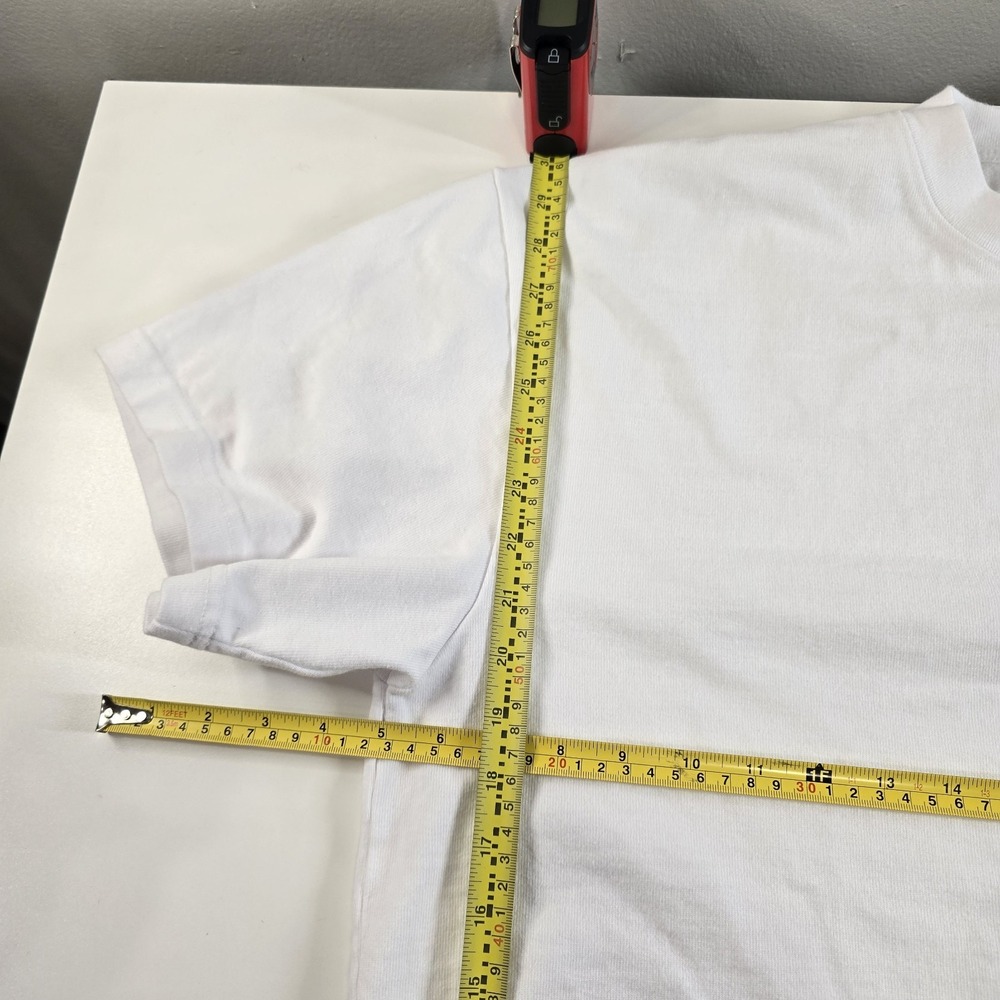 BIGFACE Coffee Oversized Heavyweight T-Shirt White XL 365 GSM Combed Cotton USA - Picture 11 of 12